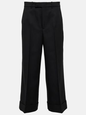 Culottes nohavice s vysokým pásom Gucci čierna