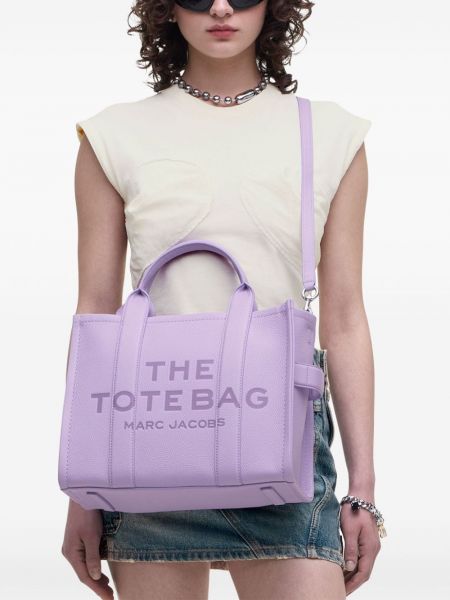 Leder shopper handtasche Marc Jacobs lila