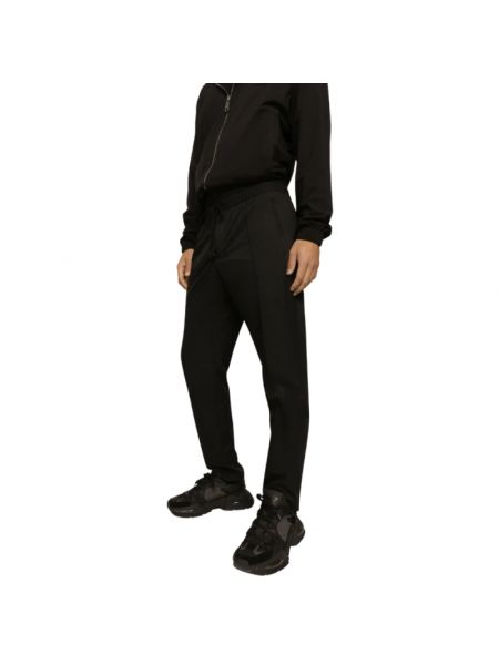 Nylon sporthose Dolce & Gabbana schwarz