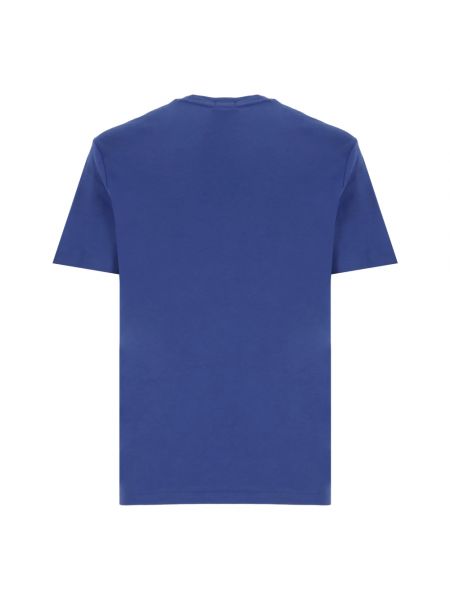 Camiseta de algodón manga corta de cuello redondo Ralph Lauren azul