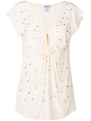Blusa Moschino Pre-owned, bianco