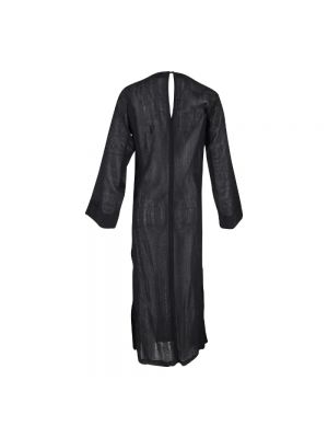 Sukienka wełniana Saint Laurent Vintage czarna