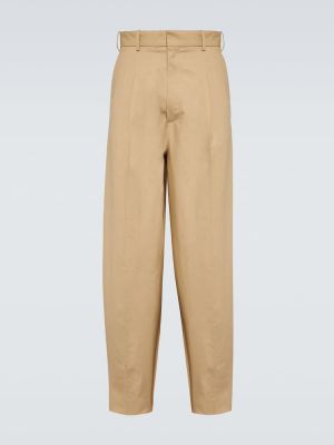 Pantaloni di cotone Loewe beige