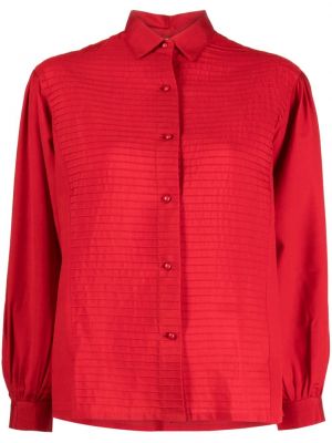 Plisovaná košeľa Christian Dior červená