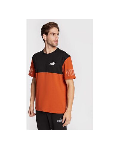 Voľné priliehavé tričko Puma oranžová