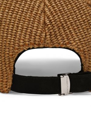 Siuvinėtas kepurė su snapeliu Dolce & Gabbana ruda