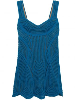 Rochie fără mâneci tricotate Simkhai albastru