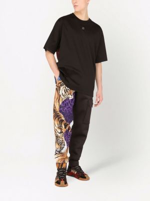 Sporthose mit print mit tiger streifen Dolce & Gabbana braun