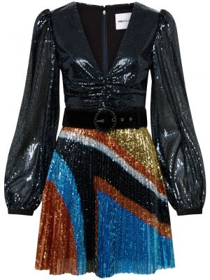 Mini obleka s cekini Rebecca Vallance črna