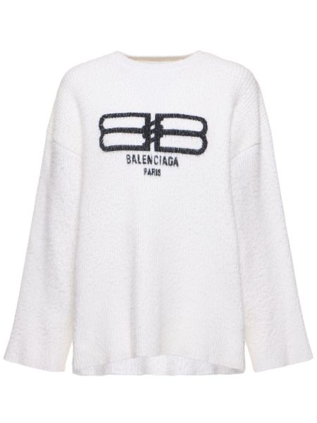 Strikket top Balenciaga hvid