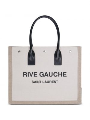 Shopperka Saint Laurent Pre-owned beżowa
