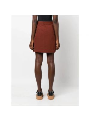 Mini falda A.p.c. marrón