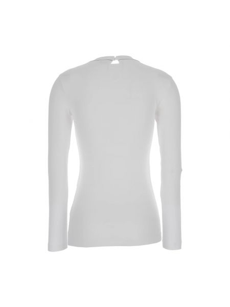 Camiseta de manga larga a rayas Brunello Cucinelli blanco