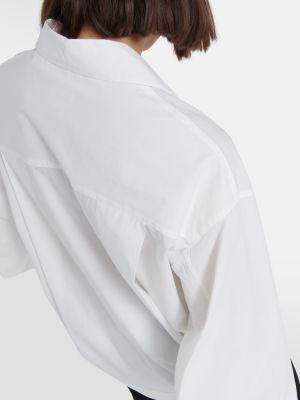 Camisa de algodón Khaite blanco
