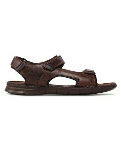 Kožené sandále Lasocki hnedá
