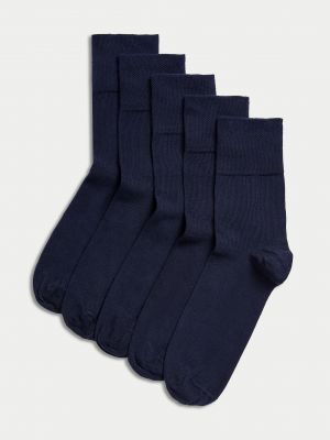 Хлопковые носки Marks & Spencer синие