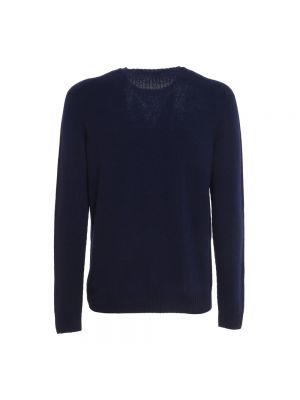 Sweter z okrągłym dekoltem Zanone niebieski