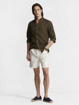 Marškiniai slim fit Polo Ralph Lauren žalia