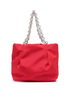 Τσάντα shopper Aquazzura κόκκινο