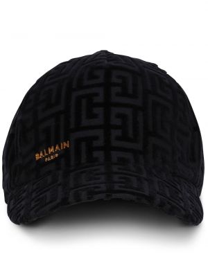 Жакардова памучна шапка Balmain