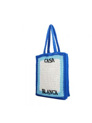 Shopper handtasche mit taschen Casablanca blau