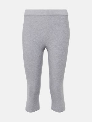 Спортни панталони с висока талия Alo Yoga сиво