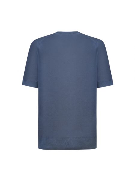 Camiseta de algodón John Smedley azul