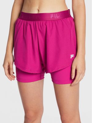Shorts de sport large Fila violet