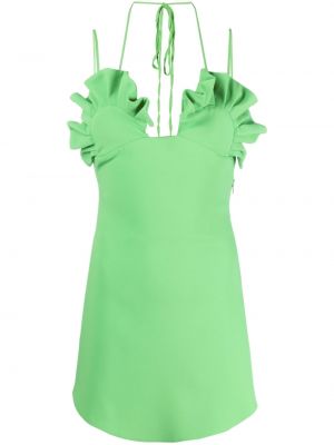 Mini haljina s volanima Giuseppe Di Morabito zelena
