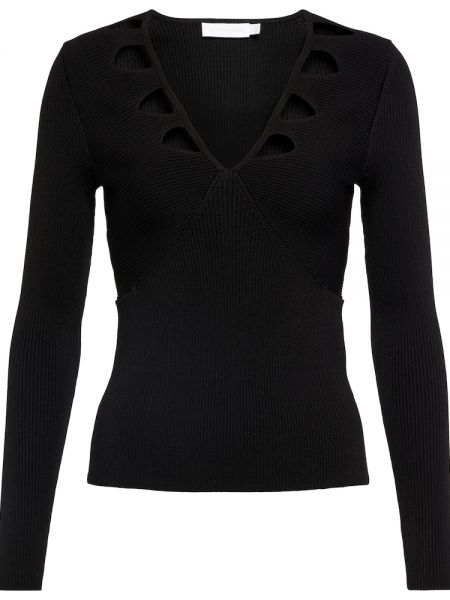 Jersey de punto de tela jersey Simkhai negro