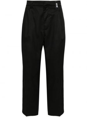 Pantalon avec applique Versace Jeans Couture noir