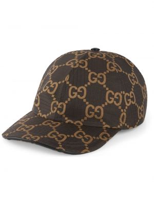 Raštuotas kepurė su snapeliu Gucci