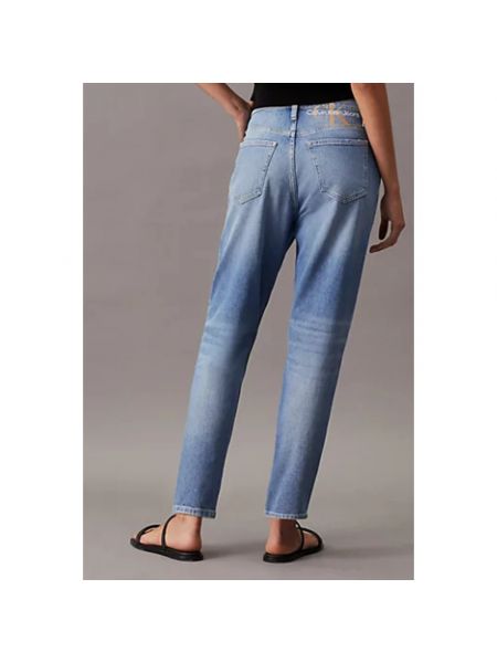Pantalones rectos Calvin Klein Jeans azul