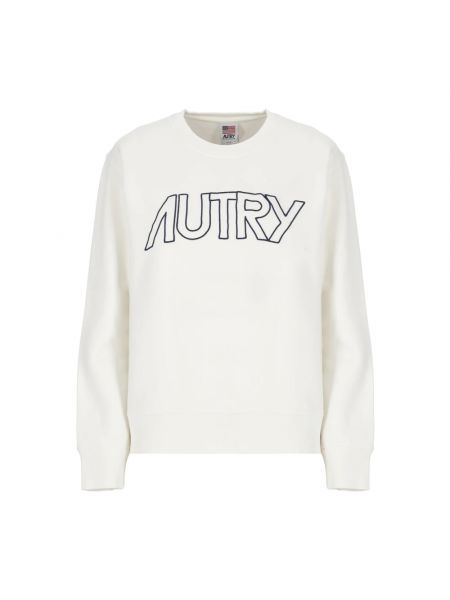 Sweatshirt mit rundhalsausschnitt Autry weiß