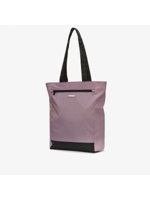 Shopper handtasche mit taschen K-way lila