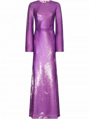 Вечерна рокля с пайети Dolce & Gabbana виолетово
