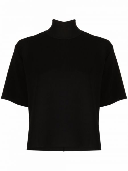 Camiseta con cuello alto Thom Krom negro