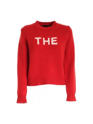 Sweter z okrągłym dekoltem Marc Jacobs czerwony