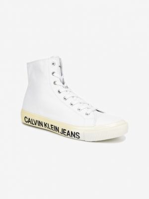 Teniși Calvin Klein Jeans alb
