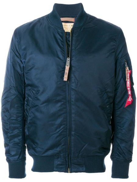 Klassisk bomberjacka Alpha Industries blå