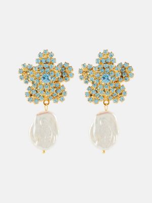 Boucles d'oreilles avec perles à boucle en cristal Magda Butrym