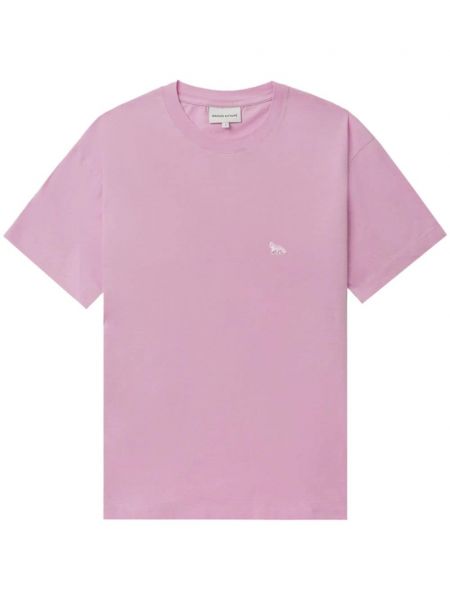 Marškinėliai Maison Kitsuné rožinė