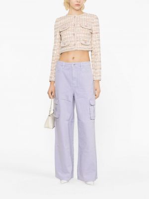 Jeans avec poches Self-portrait violet