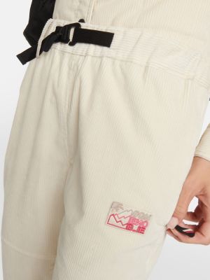 Pantalones de algodón Moncler Grenoble beige