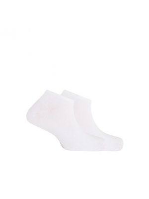 Calcetines de algodón de punto Punto Blanco blanco