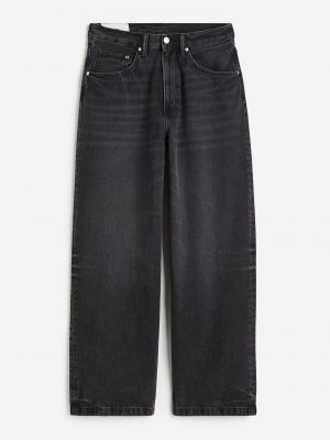 Мешковатые джинсы H&m серые