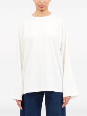 T-shirt aus baumwoll mit rundem ausschnitt Mm6 Maison Margiela weiß