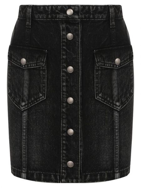 Джинсовая юбка Saint Laurent черная