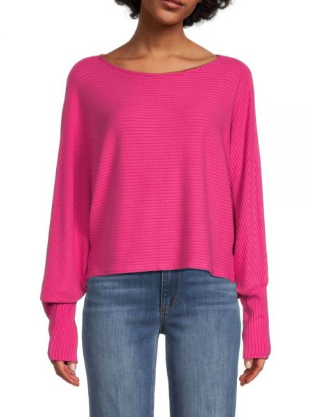 Бархатный свитер Velvet розовый
