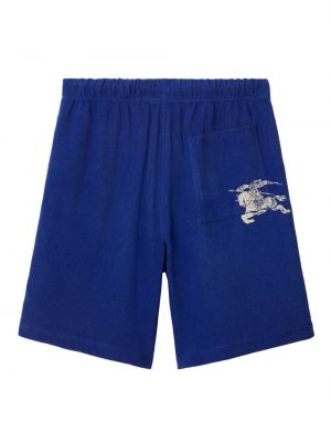 Shorts de sport à imprimé Burberry bleu